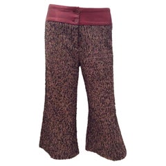 Gaucho Pants - Leather, Acrylic, Wool Blend - 1970's