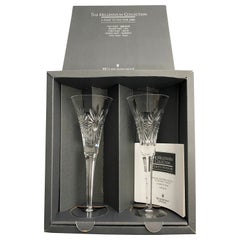 Waterford HEALTH Crystal Millennium Champagne Toasting Flute Set  - Italy