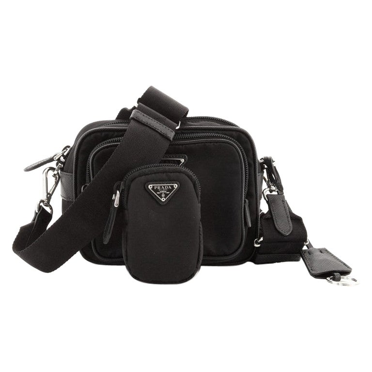 Prada, Bags, Black Prada Saffiano Camera Bag