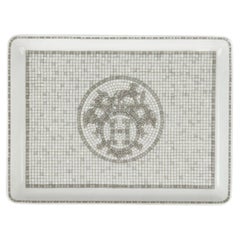 Hermes Mosaique au 24 Platinum Piatto / Vassoio Set di 6 Modello Piccolo