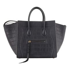 Celine Phantom Bag Crocodile Embossed Leather Medium