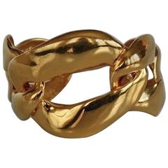 Goossens Paris Gold Chain Cuff Bracelet 6