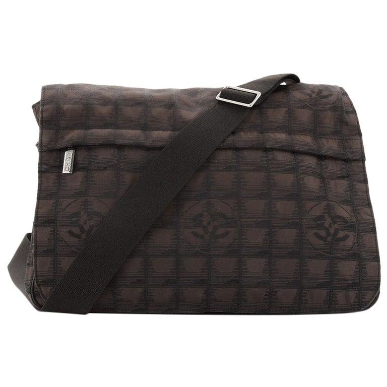 Chanel Travel Line Messenger Bag Nylon Large at 1stDibs