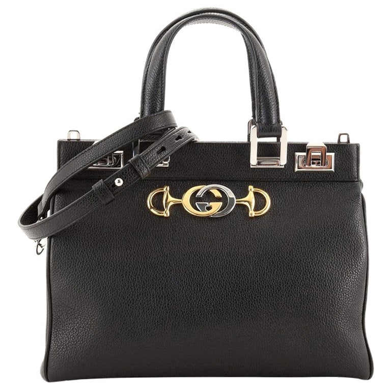 Gucci Zumi Top Handle Bag Leather Small at 1stDibs