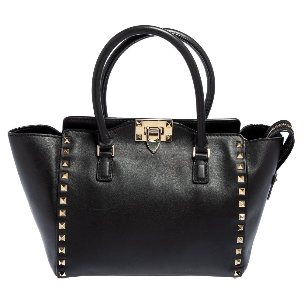 Valentino Rockstud Reversible Convertible Tote Leather Small at 1stDibs