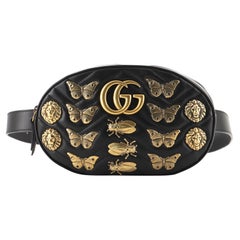Gucci GG Marmont Belt Bag Embellished Matelasse Leather
