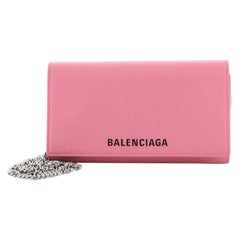 Balenciaga Ville Phone Wallet on Chain Leather