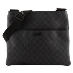 Gucci Flat Messenger Bag GG Coated Canvas Large