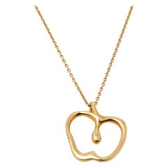 Tiffany & Co. Elsa Peretti Apple 18K Yellow Gold Pendant Necklace