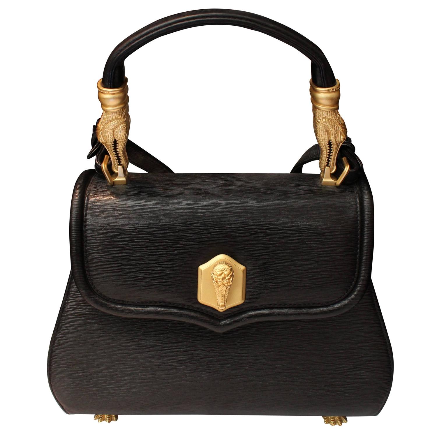 1990s Barry Kieselstein-Cord Black Calfskin Large Trophy Bag at 1stdibs