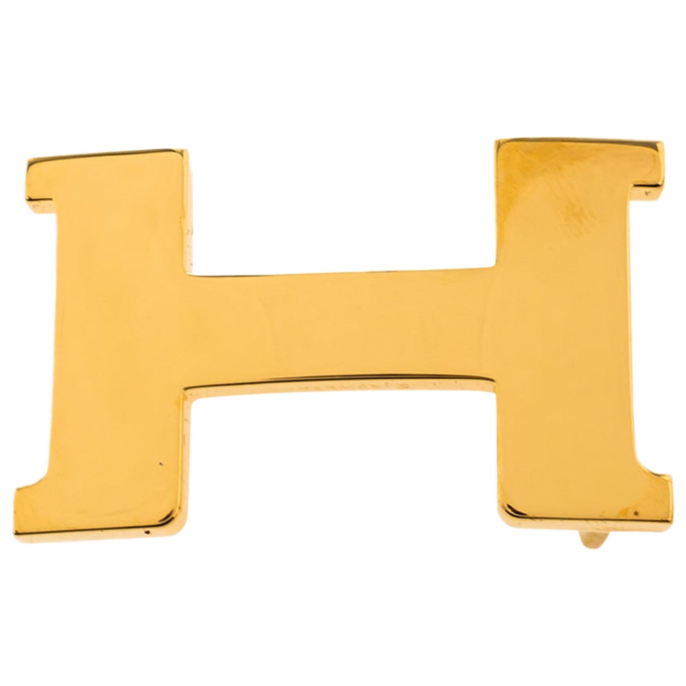 Hermès Gold Plated Constance Mini Belt Buckle
