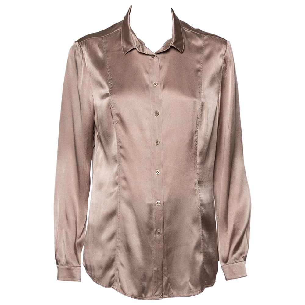 burberry satin shirt