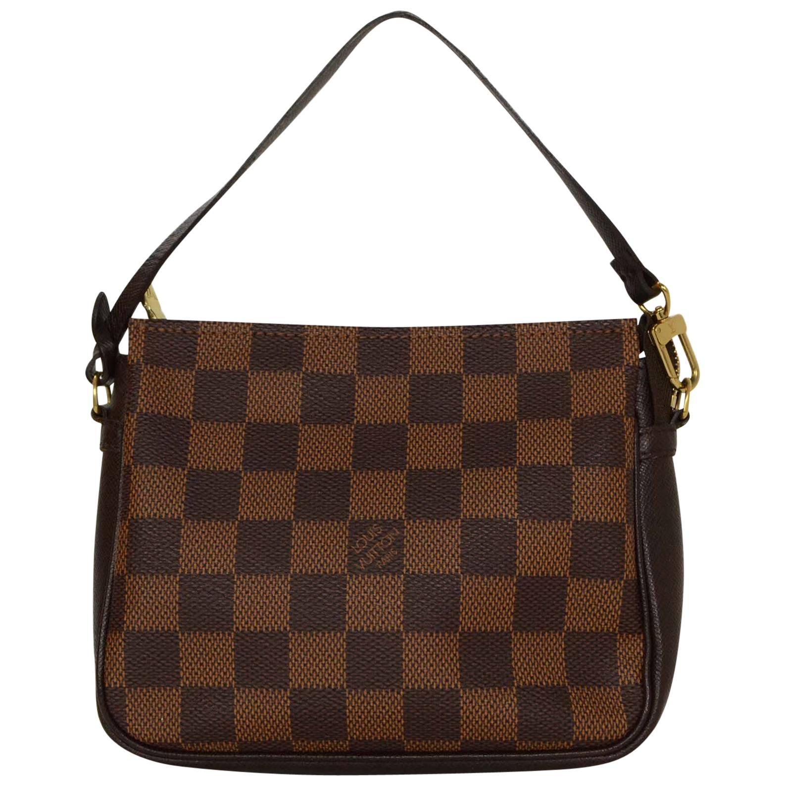 Louis Vuitton Vintage '98 Damier Trousse Square Pochette GHW