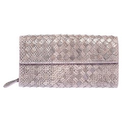 Bottega Veneta Lilac Intrecciato Ayers Continental Wallet