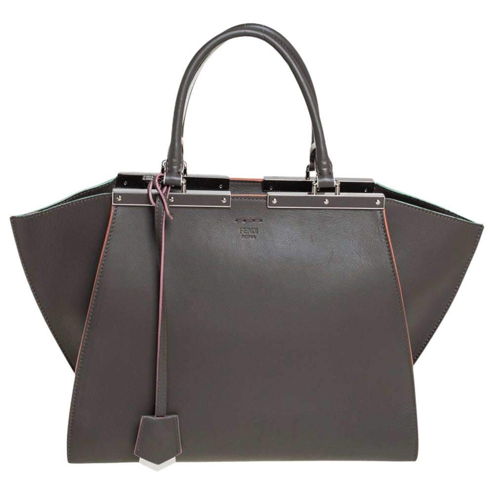 Multicolor Fendi 2Jours Pony Hair Tote Bag For Sale at 1stDibs