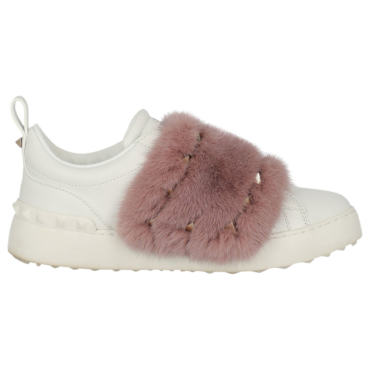 MP Pidgin Dovenskab Valentino Women Sneakers Pink, White Leather EU 36.5 For Sale at 1stDibs