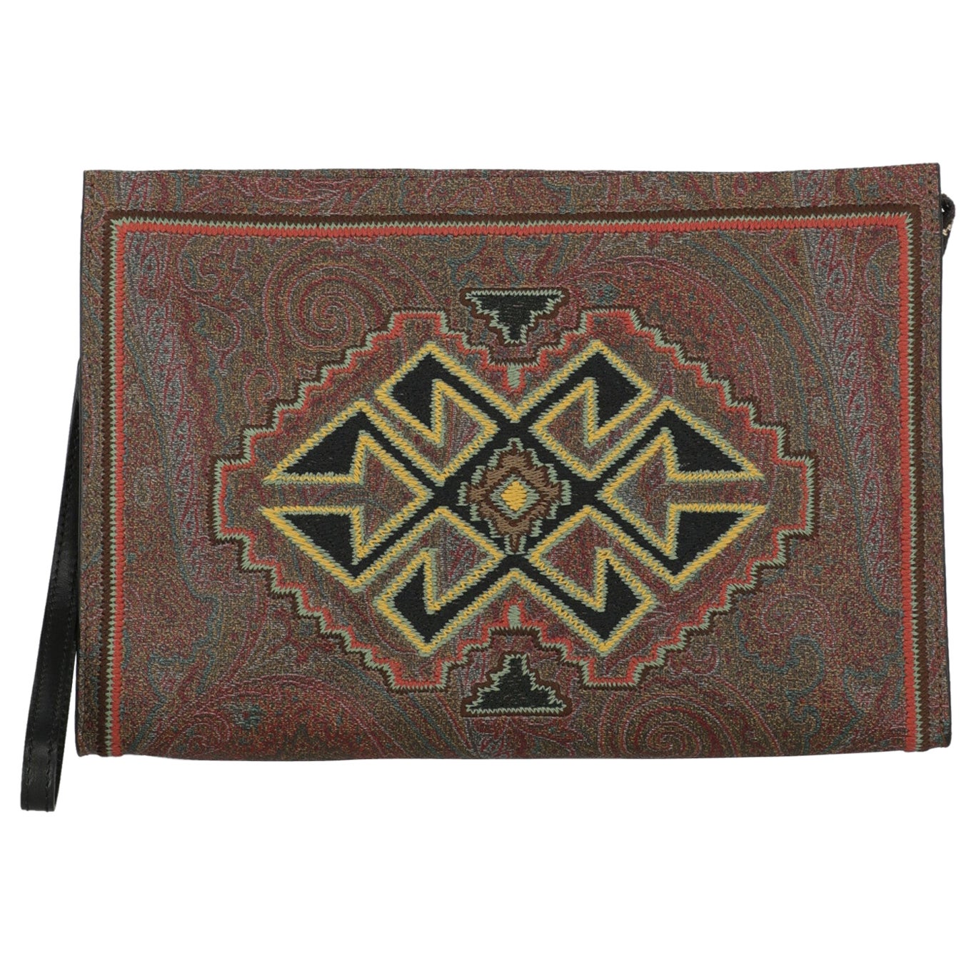 Etro Women Handbags Brown, Multicolor, Red Synthetic Fibers  For Sale