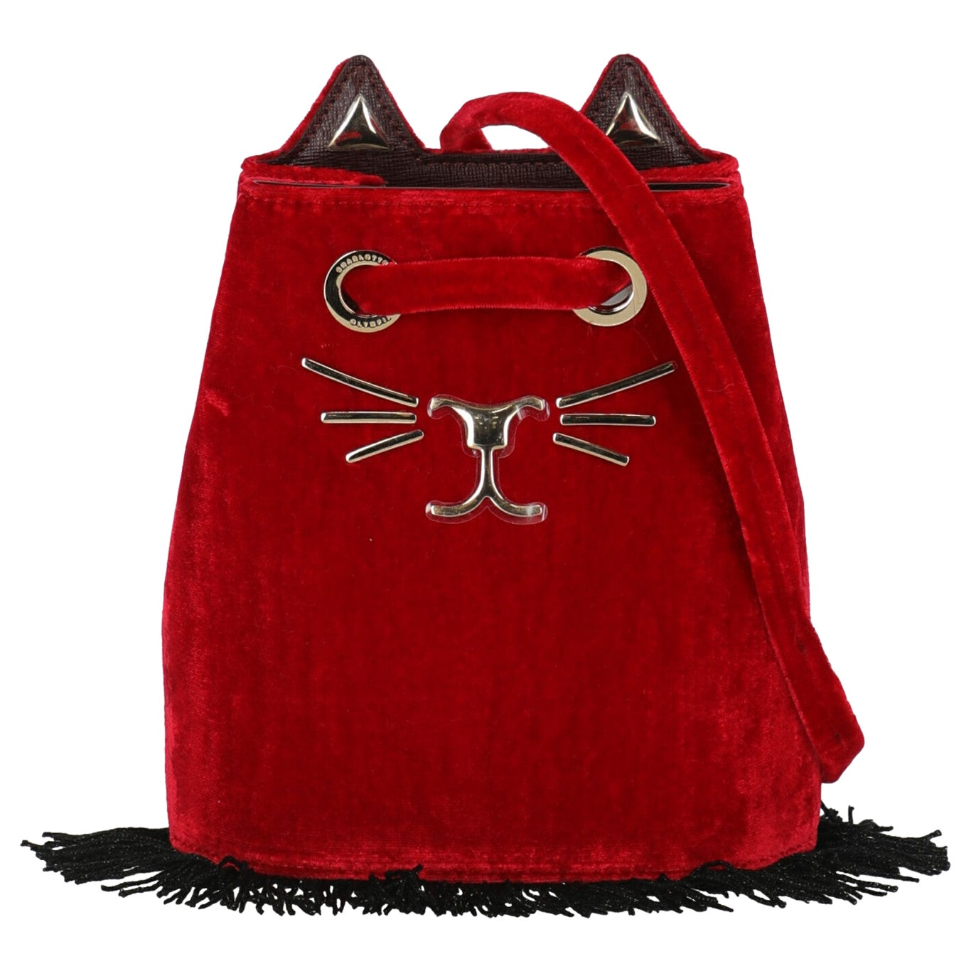 Charlotte Olympia Women Shoulder bags Red Fabric  For Sale