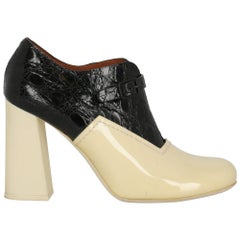 Celine Women Ankle boots Black, Yellow Leather EU 39