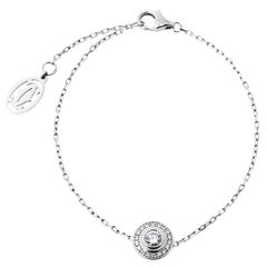 Cartier D'Amour Diamond Halo 18K White Gold Bracelet