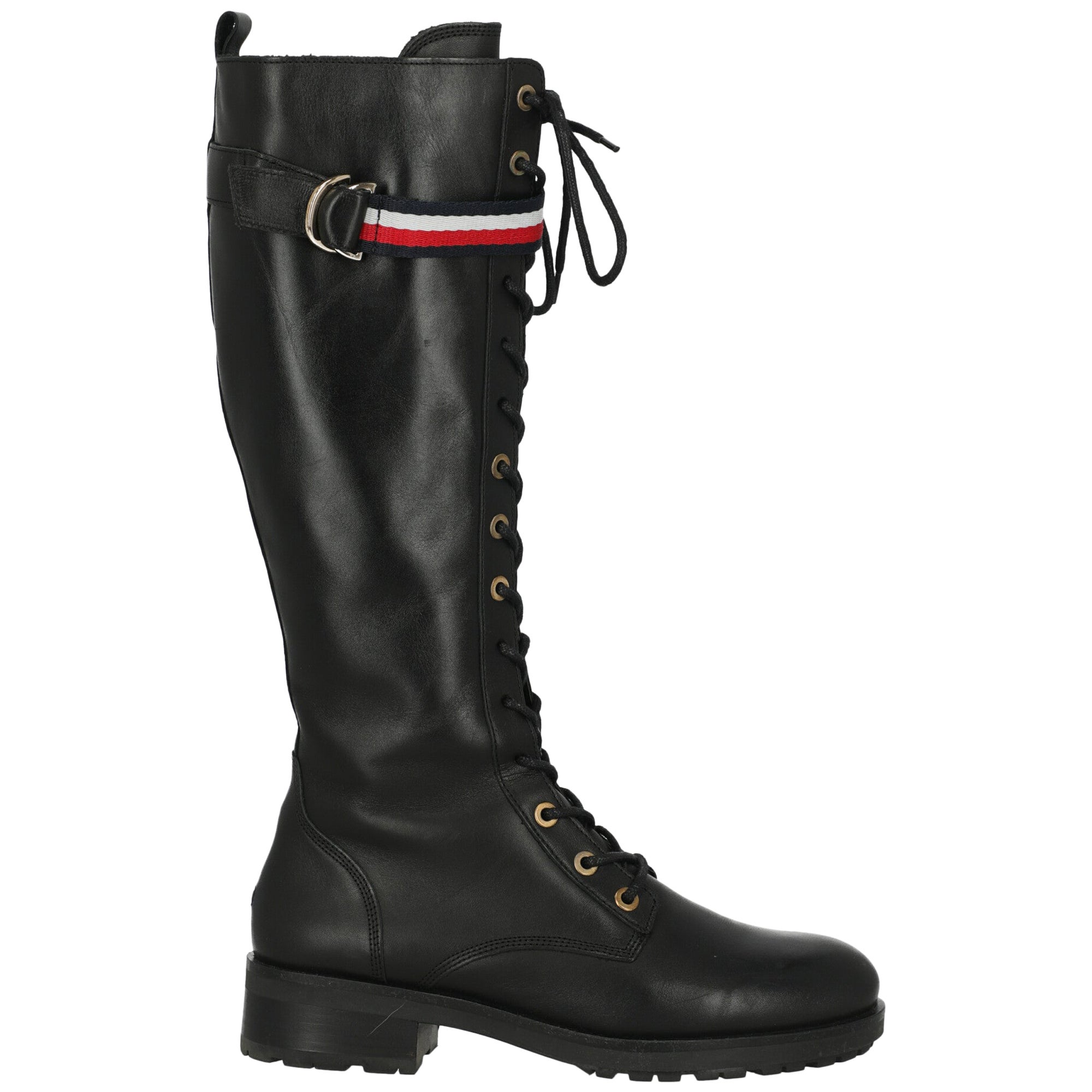 Tommy Hilfiger Women Boots Black Leather EU 41 For Sale