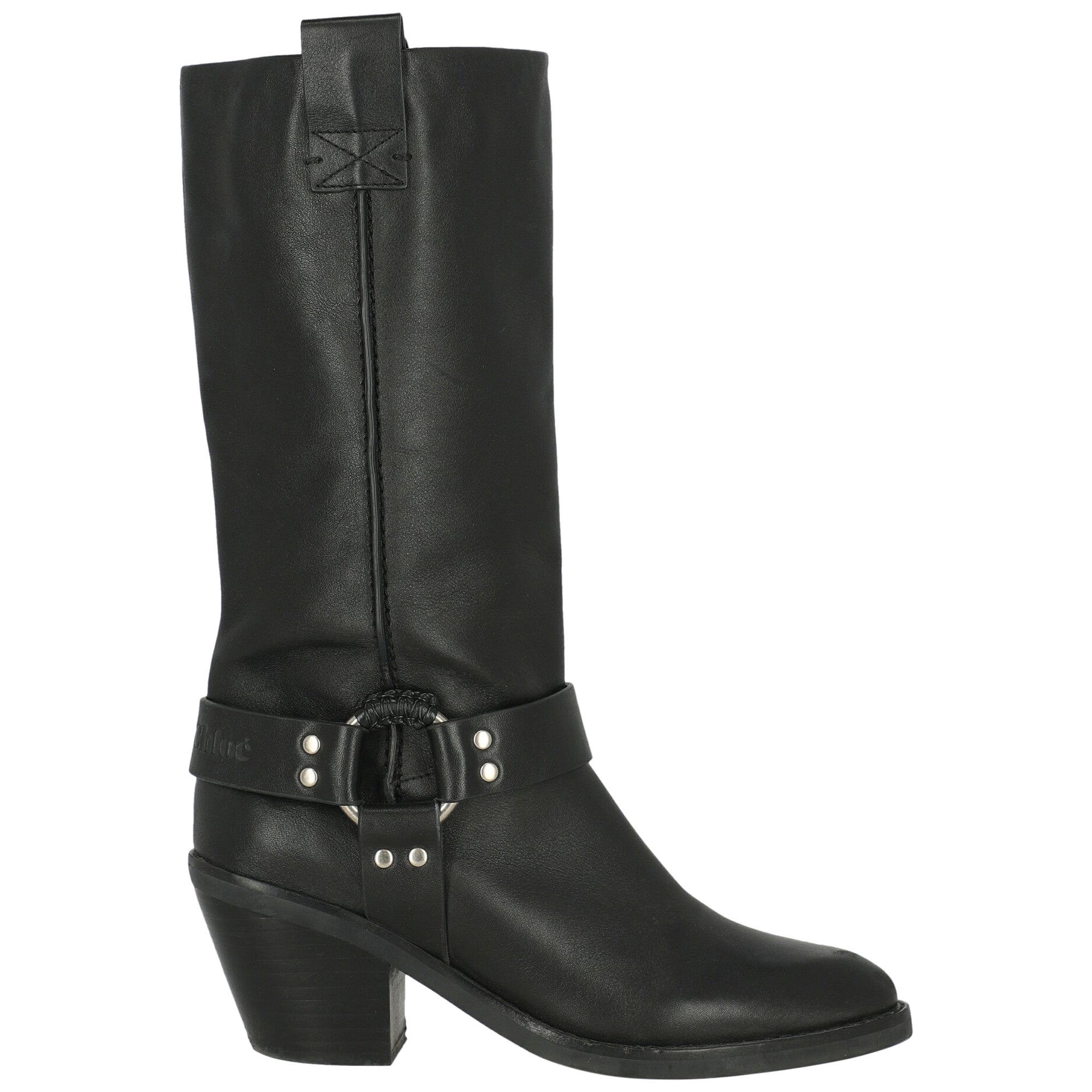 See By ChloÃ© Women Boots Black Leather EU 39 For Sale