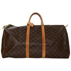 Louis Vuitton Monogram Keepall 55 Luggage GHW