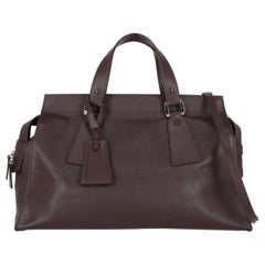Giorgio Armani Women Handbags Purple Leather 