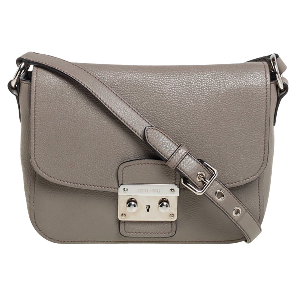Miu Miu Dahlia Crossbody Bag Leather Small at 1stDibs