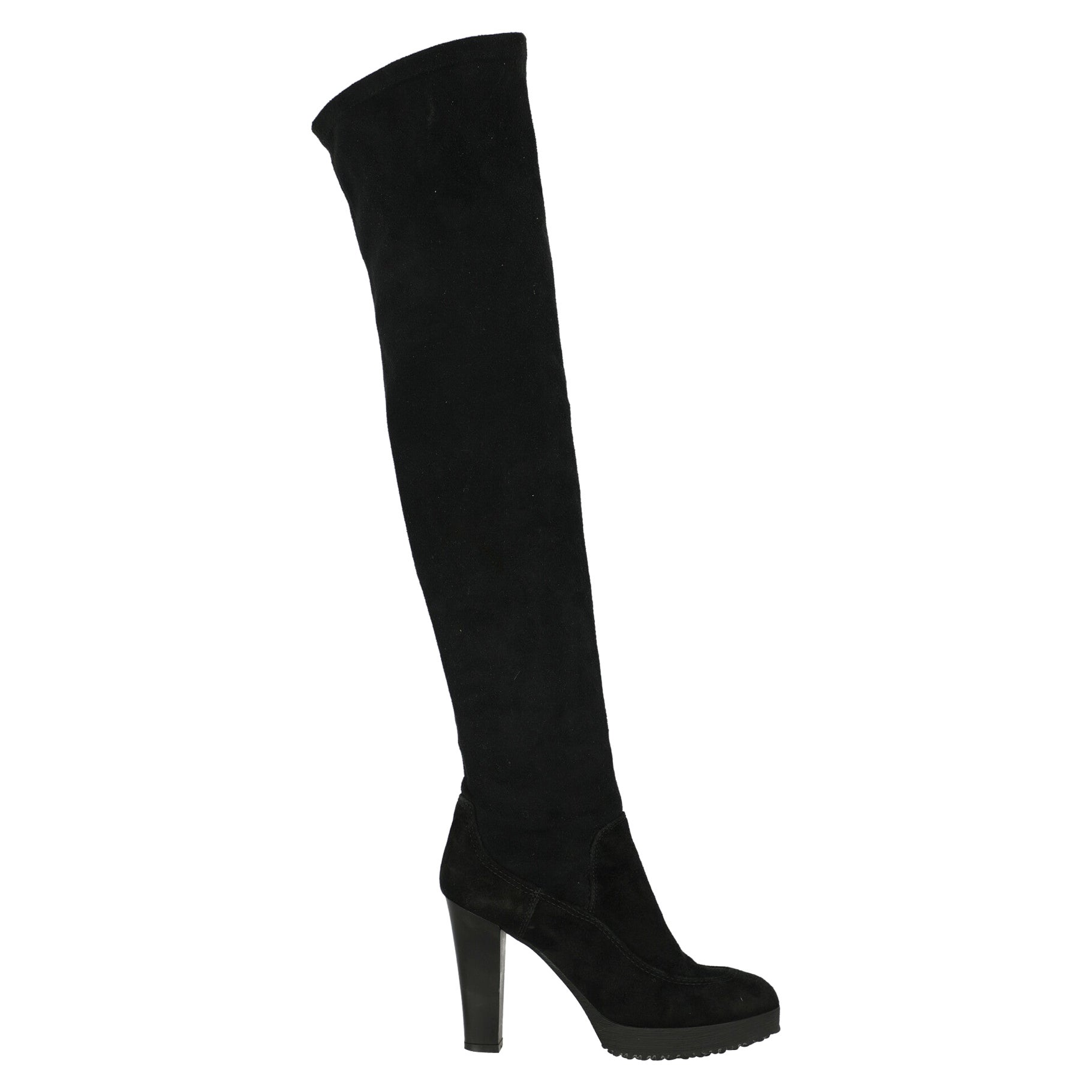 Hogan Women Boots Black Leather EU 38 For Sale