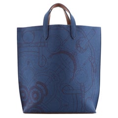 Hermès Carrimi Tragetasche aus bedrucktem Filz GM