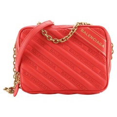 Balenciaga Blanket Reporter Borsa a tracolla in pelle trapuntata e ricamata XS