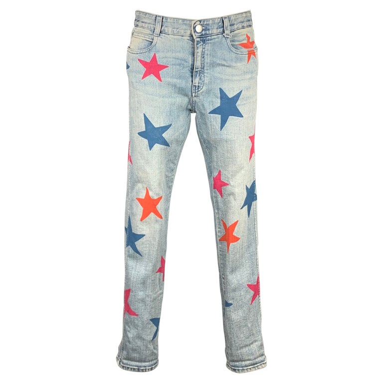 STELLA McCARTNEY Size 27 Blue and Red Star Print Denim Relaxed Fit Jeans at  1stDibs | stella mccartney jeans, stella mccartney star jeans, stella  mccartney jeans stars