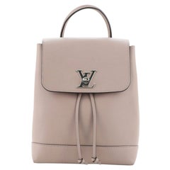 Louis Vuitton, Perforated Pink Calfskin Lockme Backpack