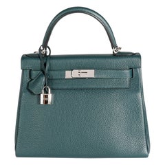 Hermès Vert Zypresse Togo Retourne Kelly 28 PHW