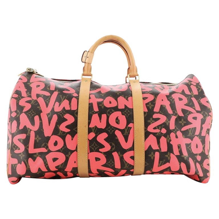 Louis Vuitton Keepall Bag Limited Edition Monogram Graffiti 50 at 1stDibs   hot pink louis vuitton duffle bag, louis vuitton graffiti duffle bag, louis  vuitton graffiti keepall 50