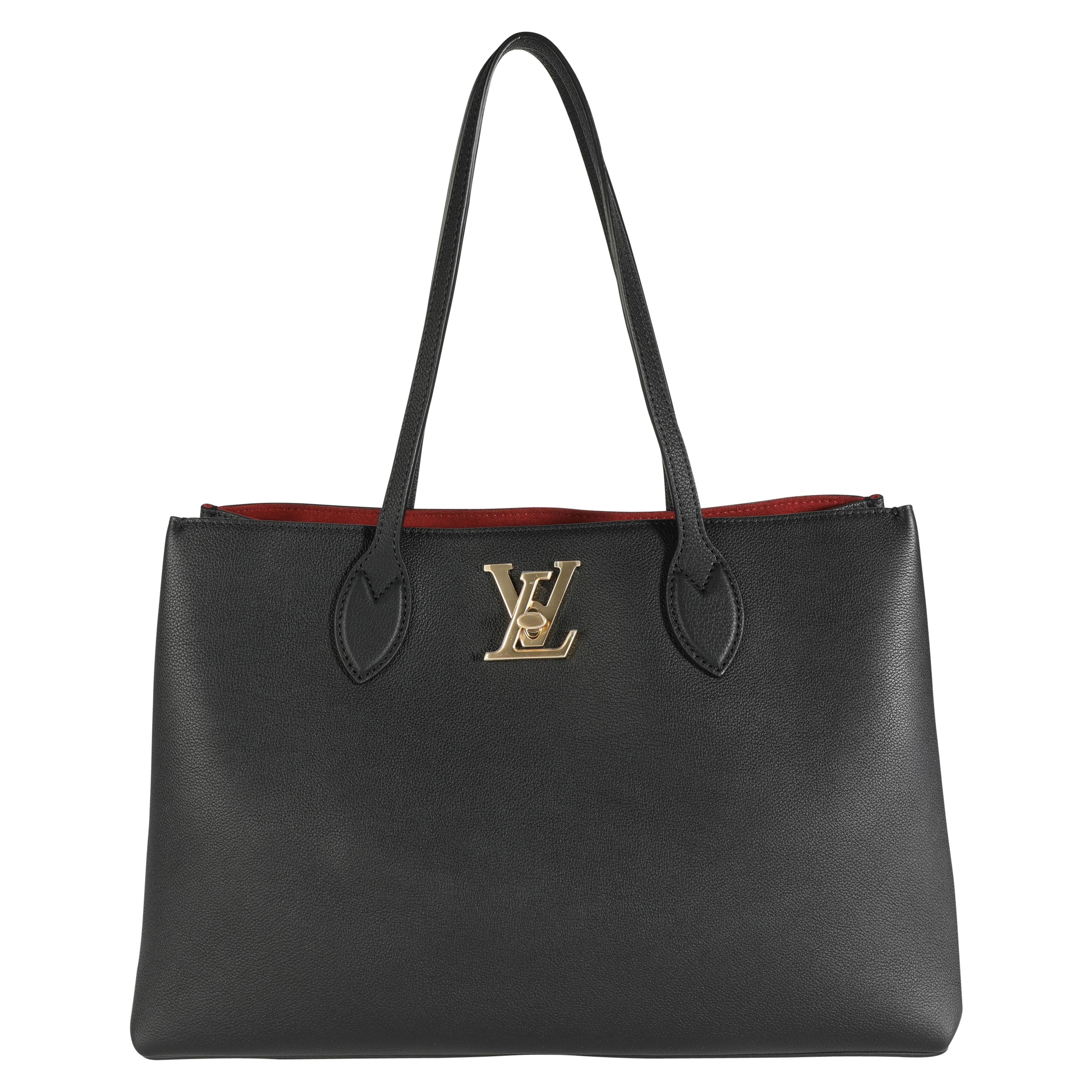 Louis Vuitton Black Calfskin Lockme Shopper