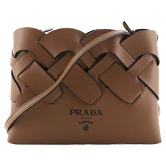 Prada Tress Clutch Leder Klein