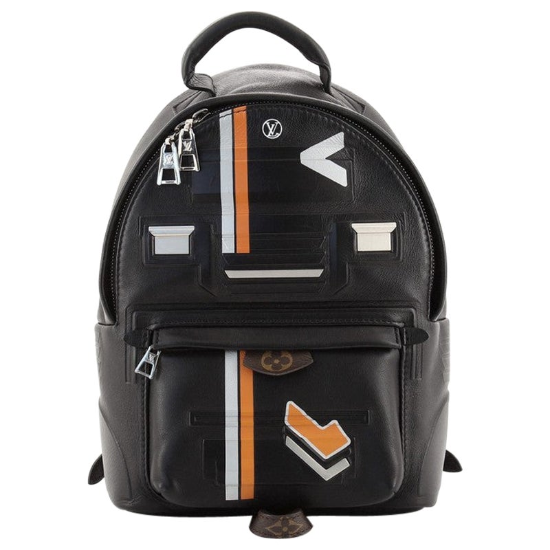 Louis Vuitton Black Print Embossed Epi Leather Space Palm Springs Backpack  For Sale at 1stDibs