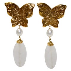 Vintage Goossens for YSL Butterfly Drop Earring Circa 1980