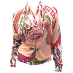 New Emilio Pucci Cardigan with Matching Silk Scarf 7