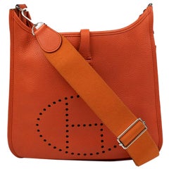 Hermès, Evelyne in orange leather