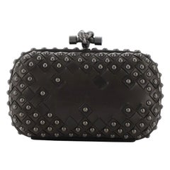 Bottega Veneta Box Knot Clutch Studded Intrecciato Nappa Small