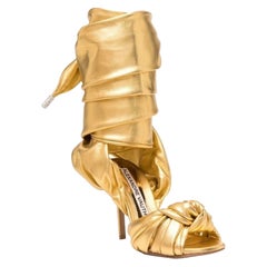 ALEXANDRE VAUTHIER Sandali a spillo Leila in oro
