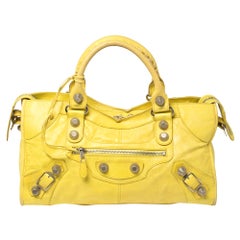 Balenciaga Yellow Sunshine Leather GSH Part Time Tote