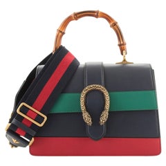 Gucci Dionysus Bamboo Top Handle Bag Colorblock Leather Medium