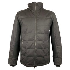 CANADA GOOSE Size XL Black Wool Zip Up High Collar Jacket