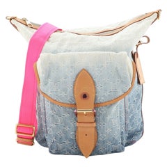 Louis Vuitton Sunburst Handtasche Denim PM