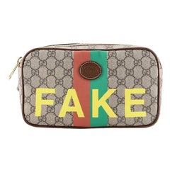 Gucci Fake/Not Zip Belt Bag Printed GG Coated Canvas