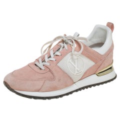 shoes, louis vuitton pink suede sneakers - Wheretoget